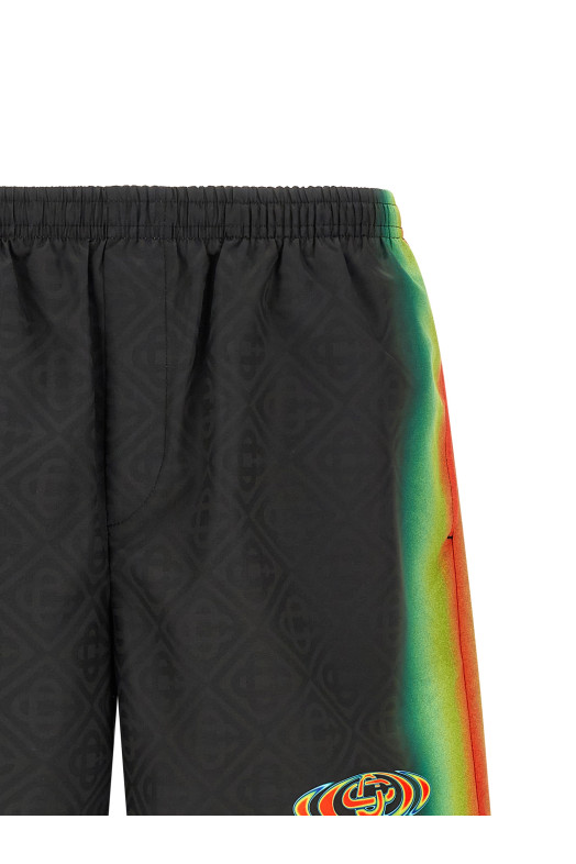 Jacquard logo swimsuit Multicolor