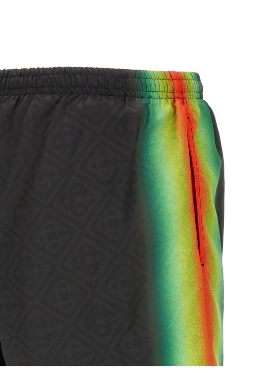 Jacquard logo swimsuit Multicolor