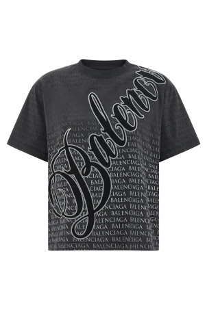 'Cursive' T-shirt Black