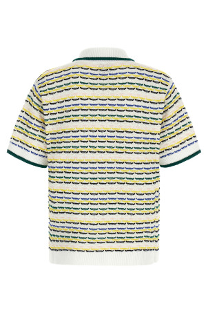 'Tuck Stitch Short Sleeve' shirt Multicolor