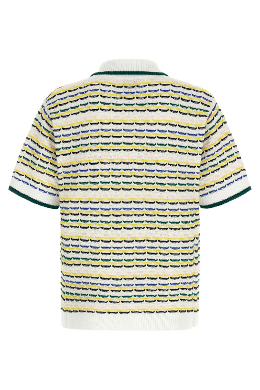 'Tuck Stitch Short Sleeve' shirt Multicolor