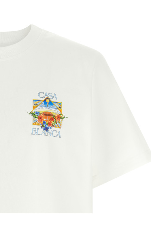 'Flower Court Icon' T-shirt White