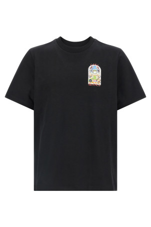 'Tennis Landscape' T-shirt Black