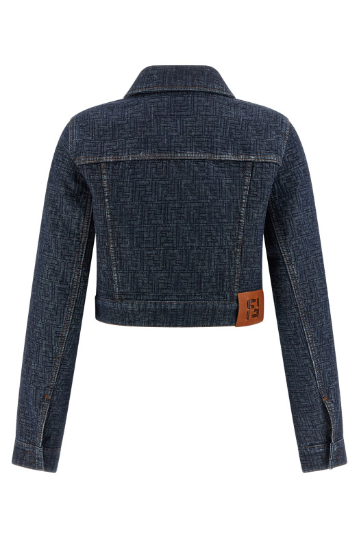 FF denim bolero jacket Blue