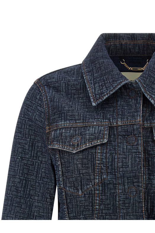 FF denim bolero jacket Blue