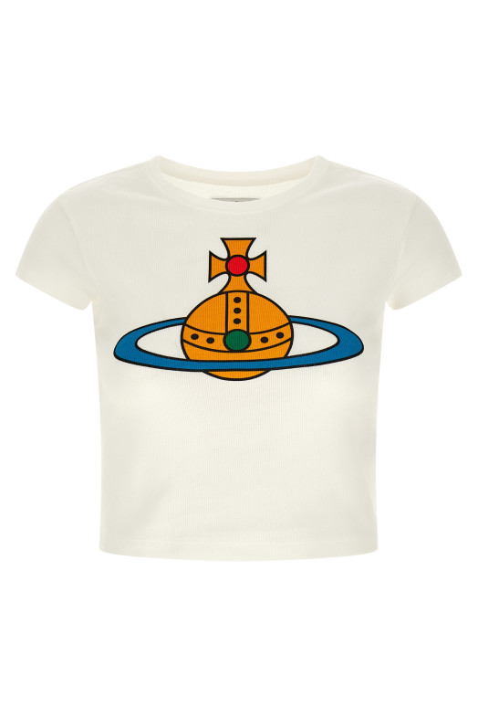 'Oversized Orb Baby Peru' T-shirt White