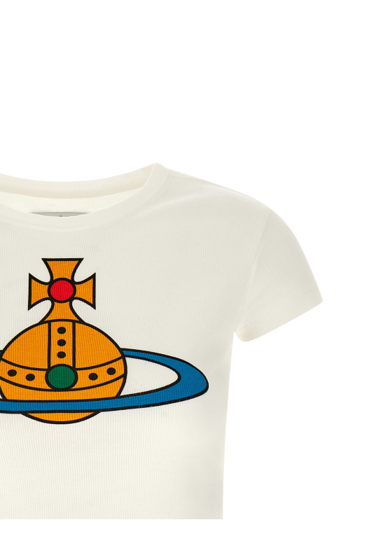 'Oversized Orb Baby Peru' T-shirt White