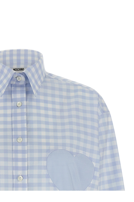 'Heart' Vichy shirt BLUE