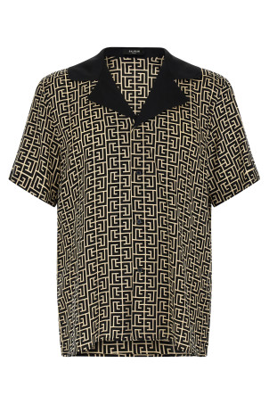 Monogram shirt Black-grey