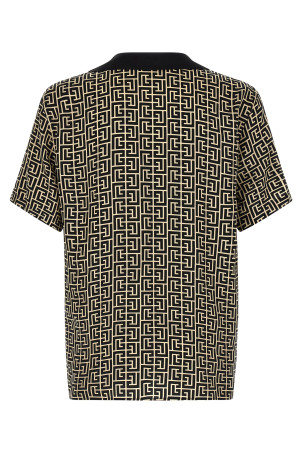 Monogram shirt Black-grey