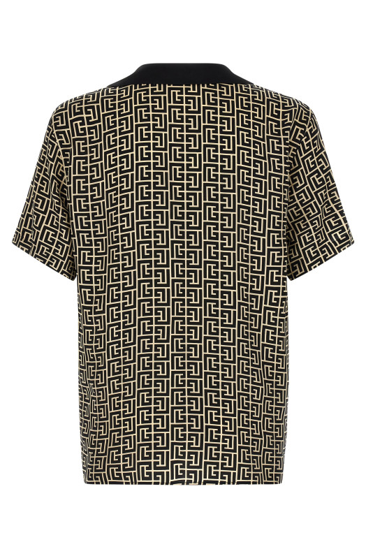 Monogram shirt Black-grey