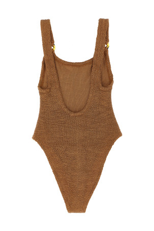 'Domino' one-piece swimsuit Beige