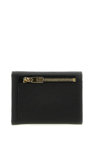French flap wallet Black