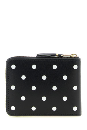 Polka Dots Printed Wallet Black-grey