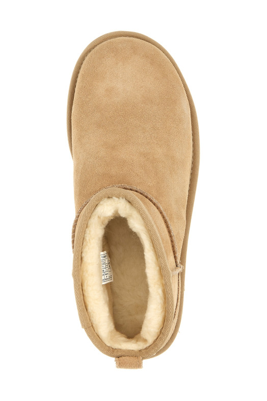 'Classic Ultra Mini Platform' ankle boots Beige