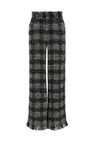 Prince of Wales pants Black-grey