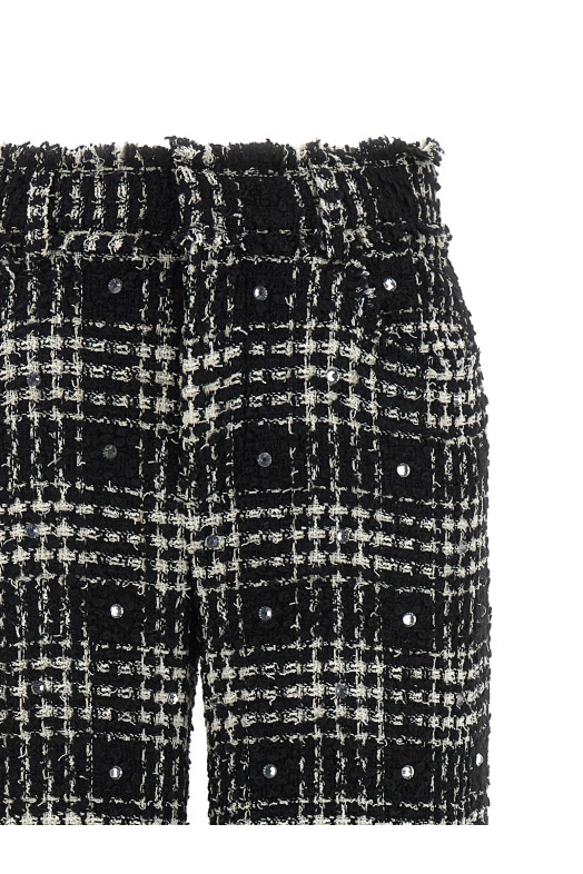 Prince of Wales pants Black-grey