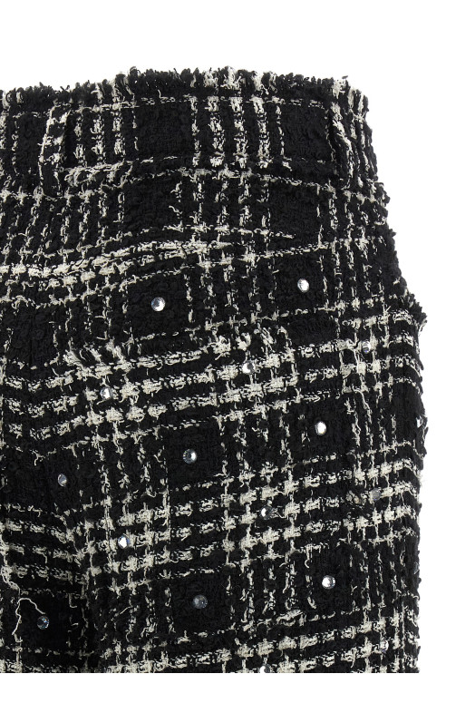 Prince of Wales pants Black-grey