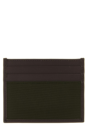 Nylon leather cardholder Green