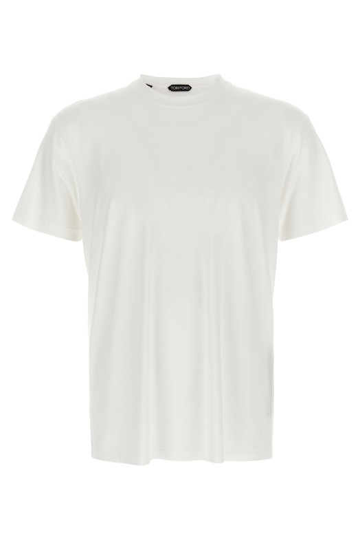 Logo embroidery t-shirt White