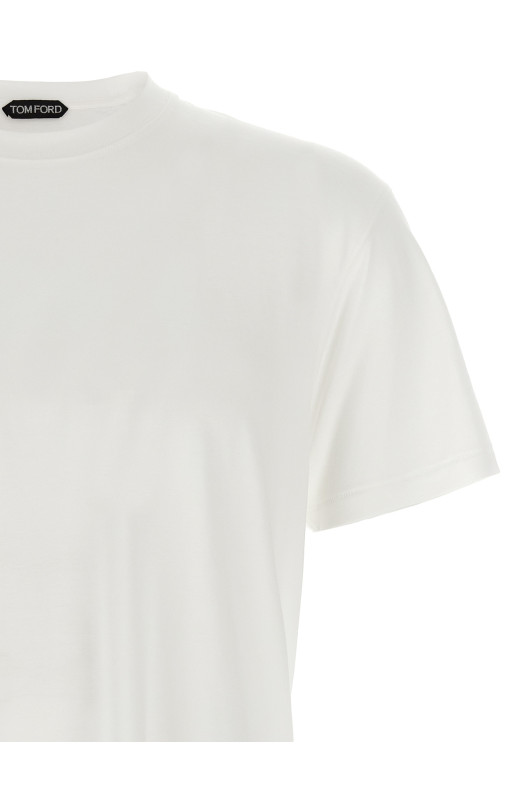 Logo embroidery t-shirt White