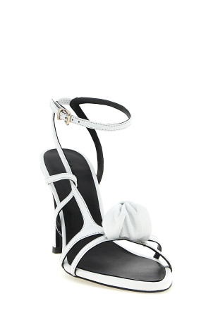 'Leather Knot' sandals White