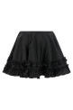 'Duchesse Nylon Mini Frill' skirt Black