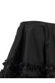 'Duchesse Nylon Mini Frill' skirt Black