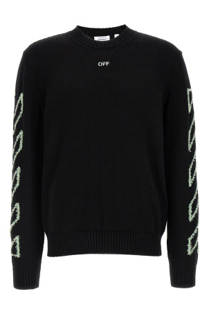 'Diag Outline' sweater Black