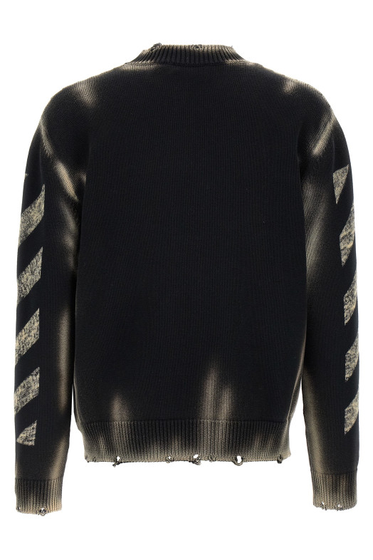 'Diag Arr Corrosion' sweater Black