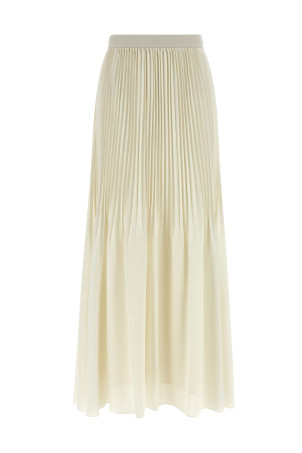 Pleated skirt White