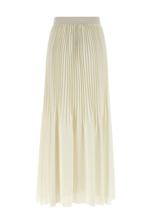 Pleated skirt White
