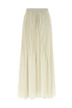 Pleated skirt White