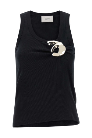 'Emoji' tank top Black