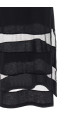 'Striped Sheer Polo' dress Black