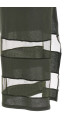 'Striped Sheer Polo' dress Green