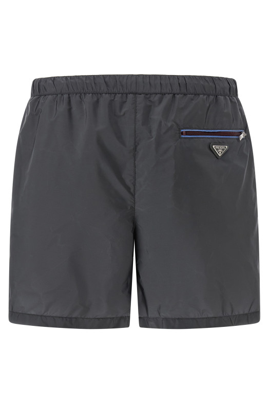 Re-nylon feather swimsuit Gray