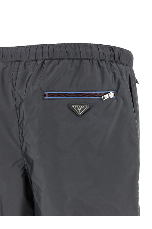 Re-nylon feather swimsuit Gray