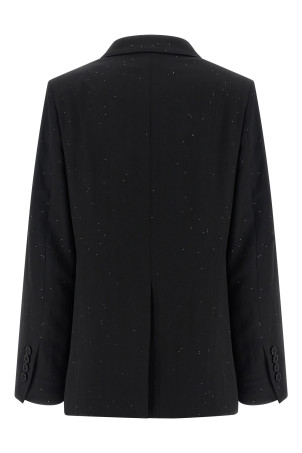 Micro sequin blazer Black