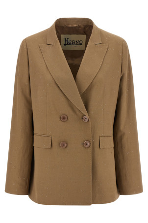 Micro sequin blazer Beige