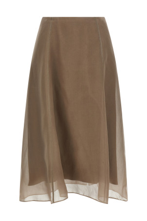 'Circle' skirt Beige
