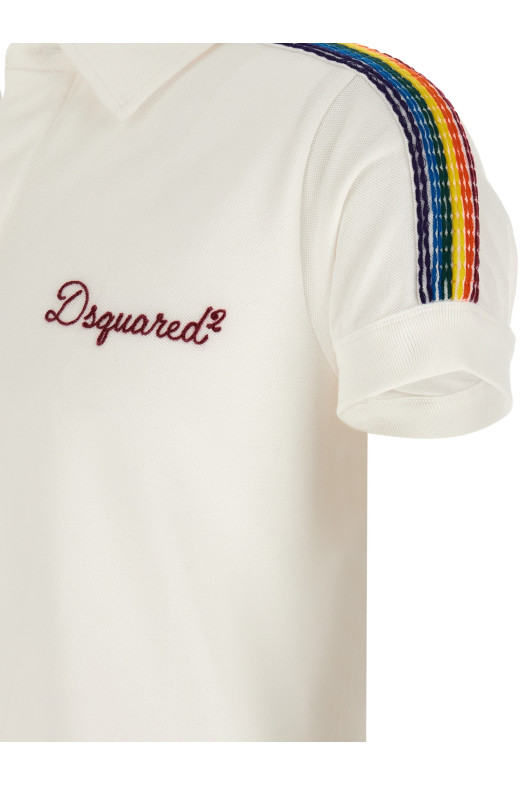 'Be Proud' polo shirt White