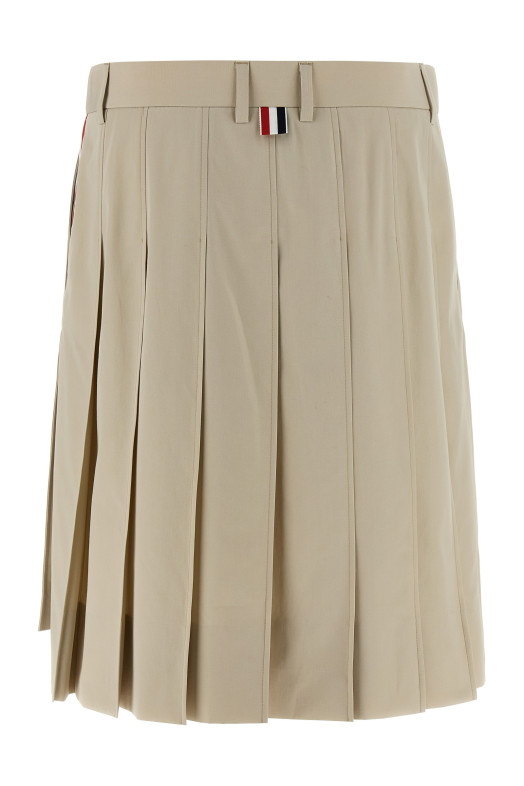 Pleated skirt Beige