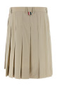Pleated skirt Beige