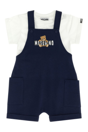 'Moschino Teddy Bear' t-shirt + dungarees set Multicolor