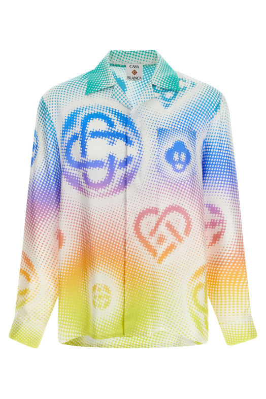 'Halftone Logo' shirt Multicolor
