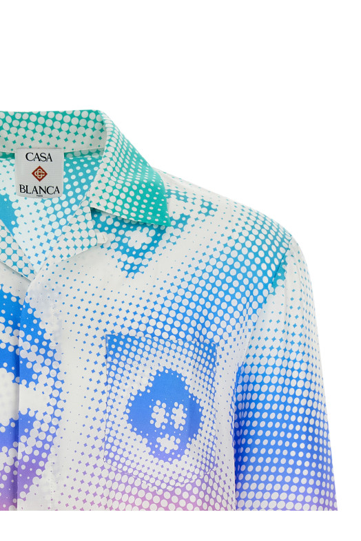 'Halftone Logo' shirt Multicolor