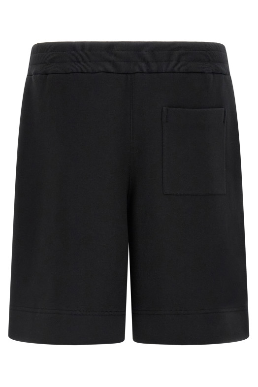 Embroidered logo bermuda shorts Black