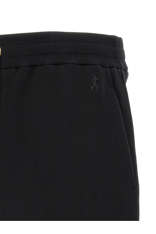 Embroidered logo bermuda shorts Black