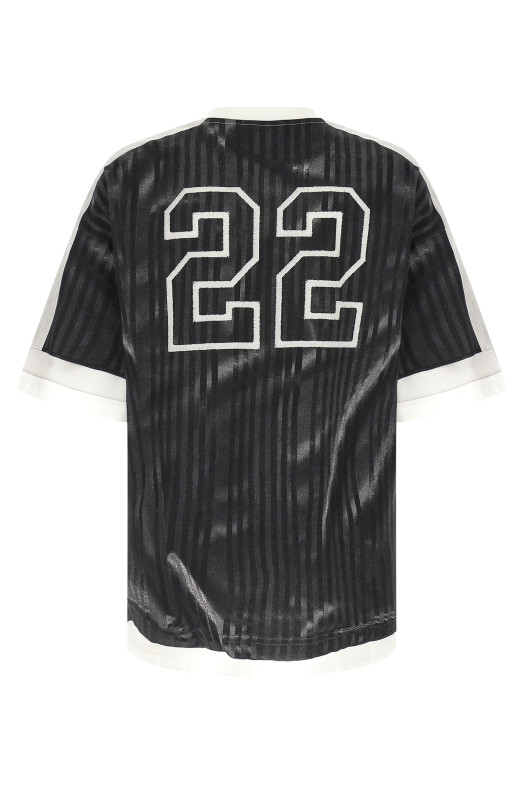 Trompe-l'œil print T-shirt Black